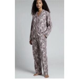 SKIMS Women Long Sleep Set: Size large In Bloom Mini Multi Animal